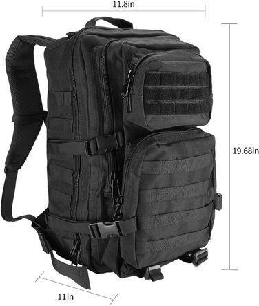 Тактичний рюкзак ProCase 40L для армії, туризму та полювання – великий військовий рюкзак для походів, кемпінгу, трекінгу, зручний для outdoor-активностей, 3-денний assault pack, преміум-якість
