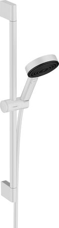 Душовий набір hansgrohe Pulsify Select S, економний, 3 режими, матовий білий, з шлангом і кріпленням