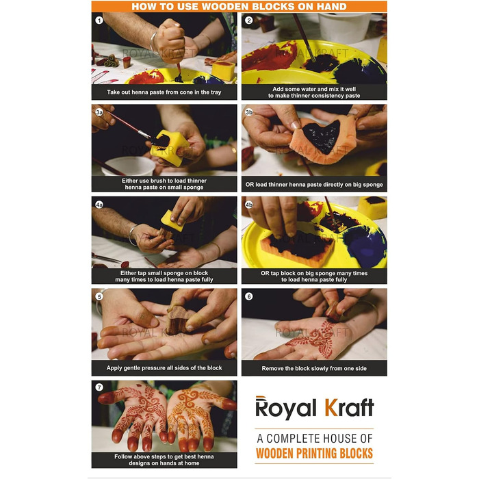 Набір дерев'яних штампів для друку Royal Kraft, 25 шт.
