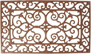 Антикварний чавунний килимок Esschert Design, прямокутний, 58×34 см, червоний, для вулиці та дому