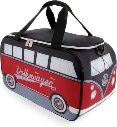 Термосумка Volkswagen Hippie Bus T1 Camper Van 25 л, червоно-чорна, колекція VW