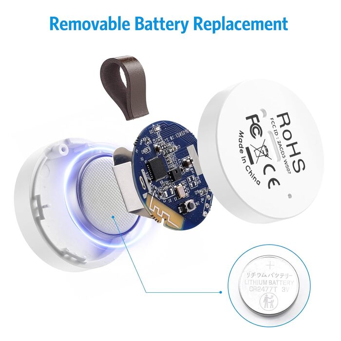 Brifit Bluetooth термометр-гігрометр, цифровий, з додатком та зберіганням даних, сенсор температури і вологості для дому, офісу, теплиці, винного льоху, 3 шт.
