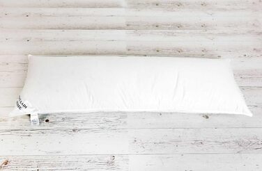 Подушка для вагітних та сну на боці Mayaadi-Home MA18, 145x40 см, 90% пухові пір'я, 10% пух, 2000 г, для годування та підтримки тіла