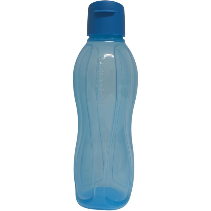 Пляшка для води Tupperware Eco To Go 1 л, бірюзова, з кришкою Flip Top, екологічна пластикова