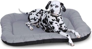 Лежак для собак Knuffelwuff Lucky, для дому та вулиці, велика подушка-софа, сірий, 118x85x12 см