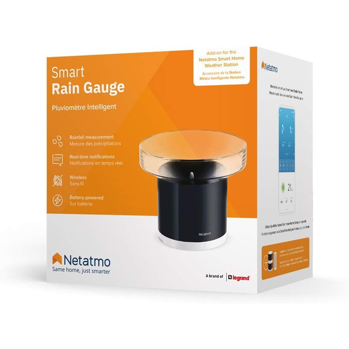 Датчик дощу Netatmo NRG01-WW для бездротової метеостанції