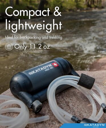 Ручний водяний фільтр Katadyn Hiker Pro для походів, кемпінгу, виживання