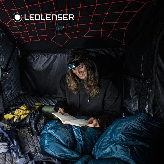 Ліхтарик налобний Ledlenser HF8R Core, 1600 люмен, водонепроникний, з червоним світлом, акумуляторний, для туризму, Teal Green