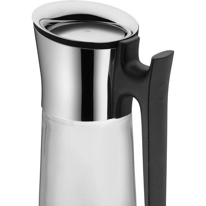 Глечик для води WMF Basic 1,5 л з ручкою і силіконовою кришкою, скляний графин з кришкою Closeup