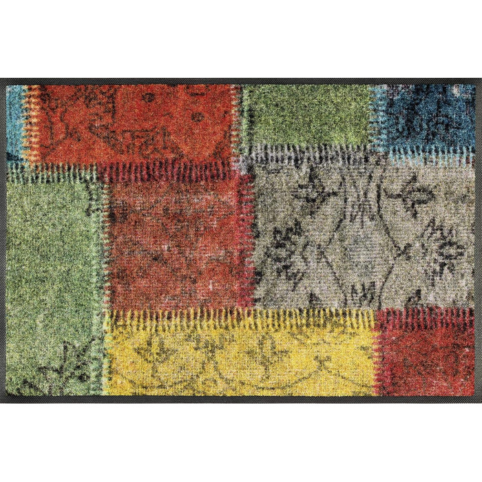Килимок wash+dry Vintage Patches 50x75 см, для дому та вулиці, праний, кольоровий