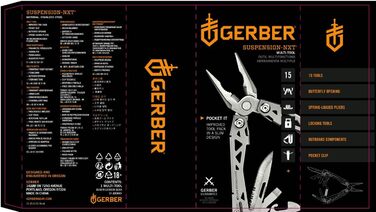 Мультитул Gerber Bear Grylls Ultimate 15-в-1 з нейлоновим чохлом, 12+ функцій, кліпса, європейська упаковка