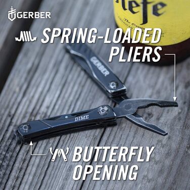 Мультитул Gerber Dime 12 в 1, кишеньковий, чорний
