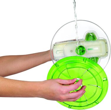 Сушарка для салату Zyliss Swift Dry, 6 л, пластик, зелена, салатниця, Aquavent технологія
