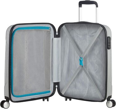 Валіза American Tourister Tracklite Spinner розсувна, 120 л, срібляста, велика, 4 колеса