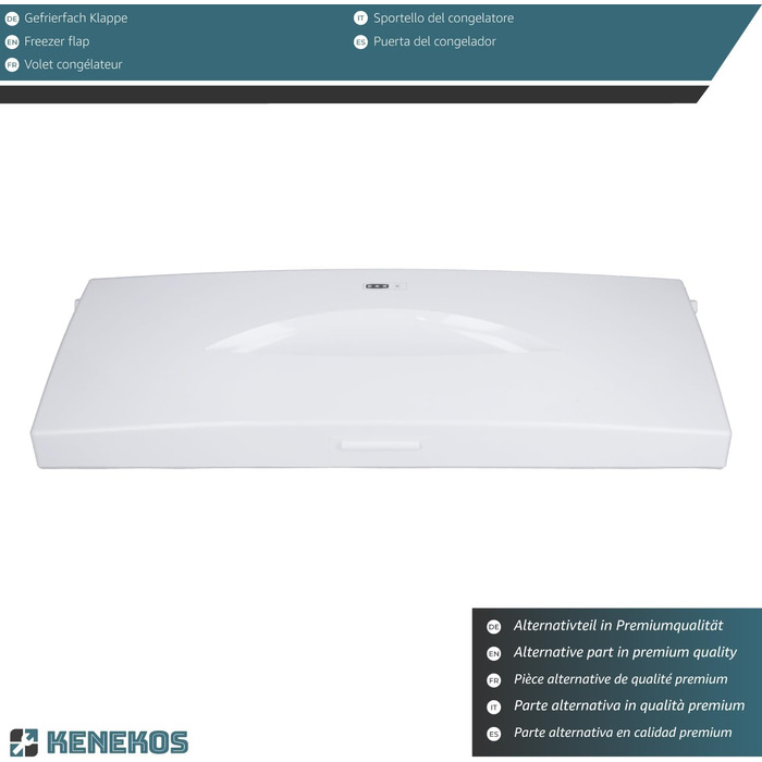 Дверцята морозильної камери сумісні з Bauknecht, Whirlpool, Indesit C00374091, аналог 481241619514, 481241619711, запчастина для холодильника з вбудованою морозилкою