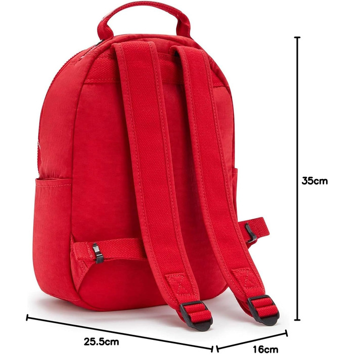 Рюкзак Kipling Seoul S червоний, для ноутбука, компактний