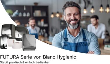 Диспенсер для косметичних і вологих серветок Blanc HYGIENIC Futura, настінний, нержавіюча сталь, 100 аркушів