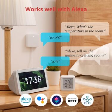 Цифровий термометр-гігрометр SwitchBot для дому з Bluetooth, датчик температури та вологості, вимірювач точки роси/VPD/абсолютної вологості, моніторинг через додаток, комплект із хабом mini