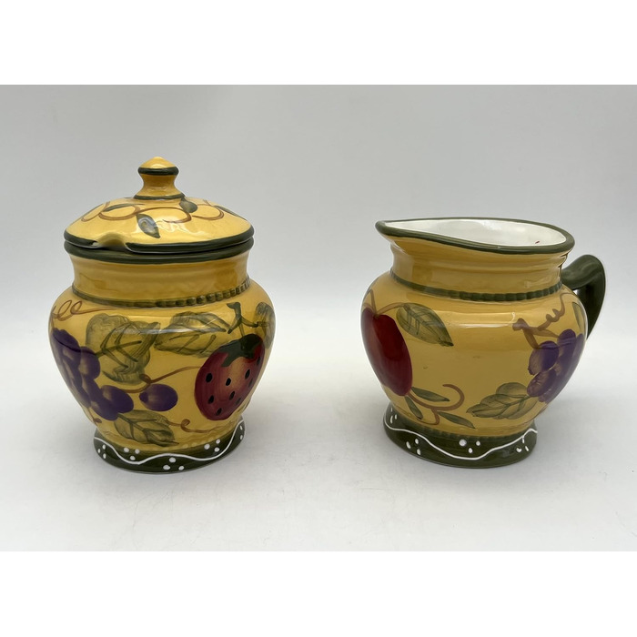 Делюкс набір цукорниця та молочник Tuscan Collection, ручний розпис ACK