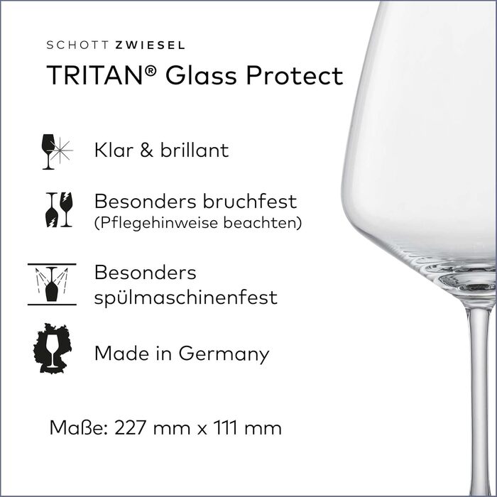 Набір з 8 келихів для тюльпанів, Tritan Crystal