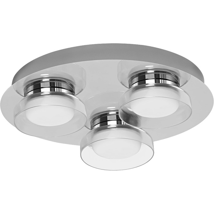 Розумна LED лампа LEDVANCE Orbis Round для ванної, 18Вт, 1800Лм, 3000-6500К, 30см, IP44, хром, диммована, WiFi, керування через додаток і голосових асистентів