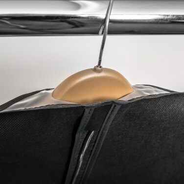 Чохол для костюма HangerMaster, дихаючий, синтетичний, чорний, 110 см, 3 шт.