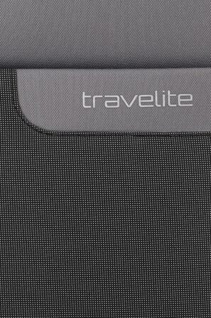 Валіза Travelite серії VIIA L на 4 колесах, м'яка, з розширенням, захистом кутів, з переробленого матеріалу, 77 см, 91-103 л, сіра