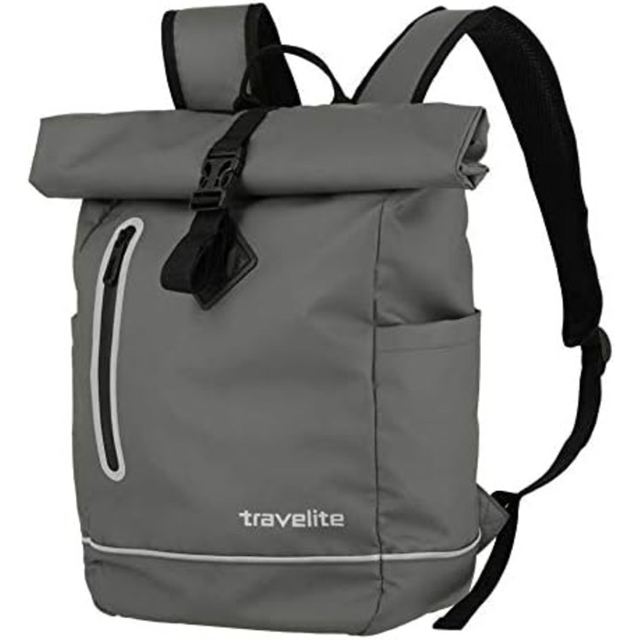 Водонепроникний рюкзак Travelite Rolltop для велосипеда та відпочинку, з відбивачами, 19 л, 48 см