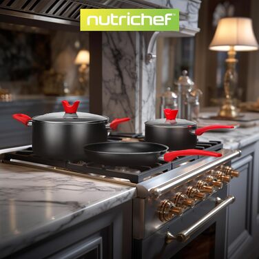 Набір форм для випічки NutriChef 21 предмет – кругла, прямокутна, для кексів, пирогів, піци, мафінів, хліба, антипригарне покриття