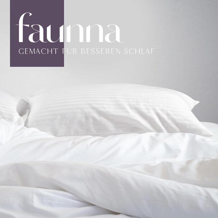 Комплект наволочок Faunna 50x80 см, 6 шт, 100% довговолокниста бавовна, тихі та дихаючі наволочки для подушок