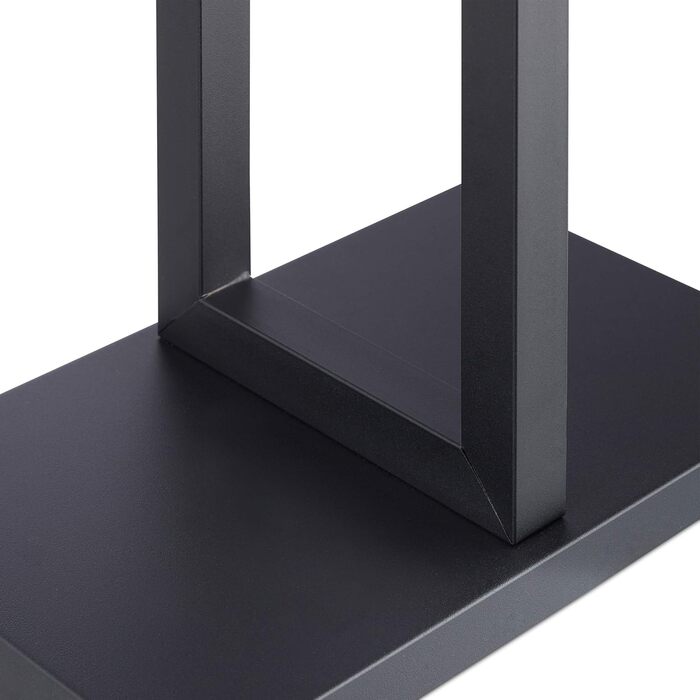 Вішак для одягу Relaxdays Stummer Diener з плечиками і штангою, чорний, 112x52,5x20 см