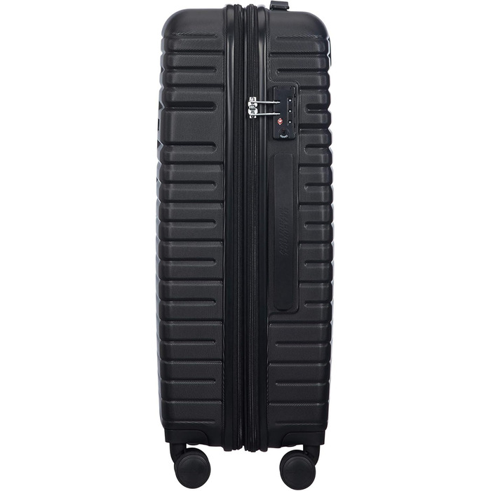 Валіза American Tourister Aero Racer Spinner 68 см, розширювана, 75,5 л, чорна