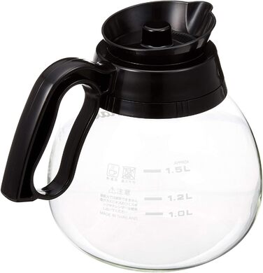 Декантер Kalita 1.8 л чорний, скло, Японія – кавовий графин