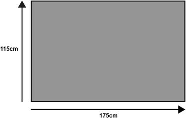 Килимок wash+dry Armonia Grey, поліамід, сірий, 115x175 см – вхідний килим для підлоги