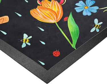 Килимок для входу Mr. & Mrs. Panda 'Заходь, сонечко' 40x60 см – весняний декор, квіти, натуральний, мотиваційний подарунок, дверний килимок для вулиці
