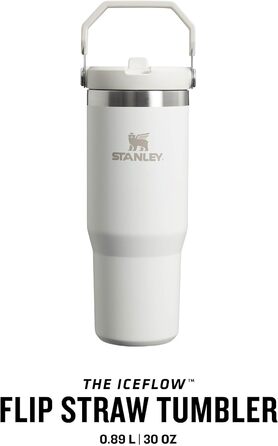 Термос-кружка Stanley Flip Straw 0.89 л з трубочкою, спортивна пляшка, BPA Free, тримає холод 12+ годин, підходить для миття в посудомийній машині, Frost
