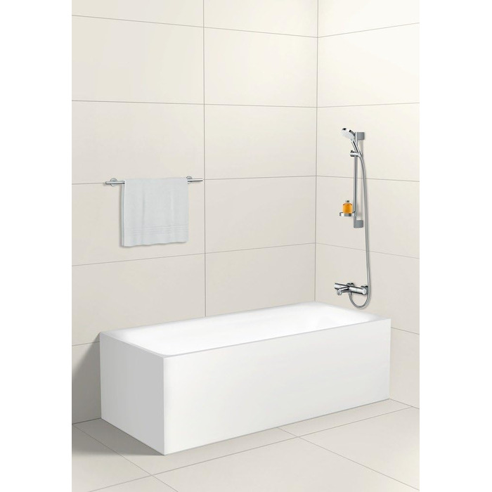 Душовий набір hansgrohe Crometta 0,65 м, водозберігаючий, білий/хром