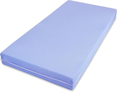 Ортопедичний матрац MSS Easy Active 60x120x11 см, комфортна піна, для дітей і дорослих, знімний синій чохол