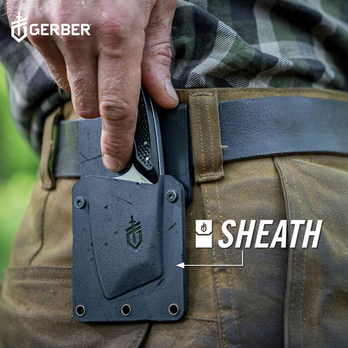 Ніж туристичний Gerber Tri-Tip з чохлом, лезо 7,5 см, 30-001665