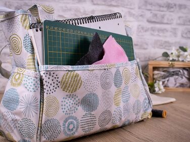 Творча сумка для рукоділля Hobby Gift, бавовна, 13x36x31 см