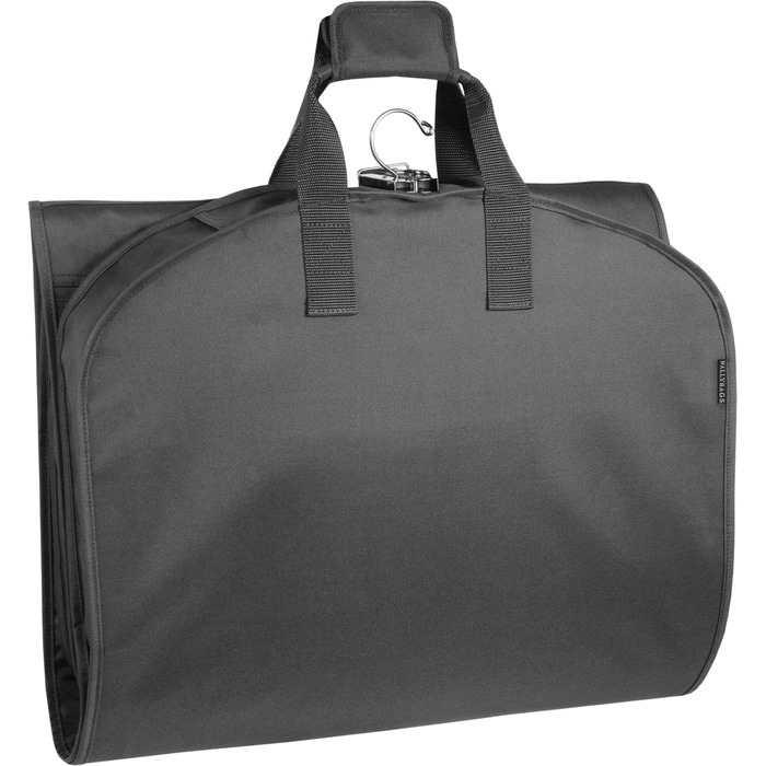 Дорожній чохол для суконь WallyBags, три складання, 152 см, темно-синій/чорний