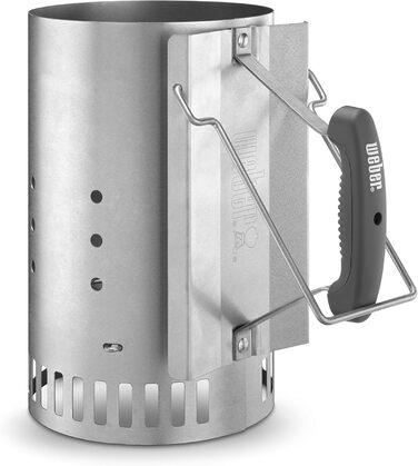 Вугільний гриль Weber Compact Kettle 47 см, чорний, кришка, чохол, комплект із стартером Rapidfire