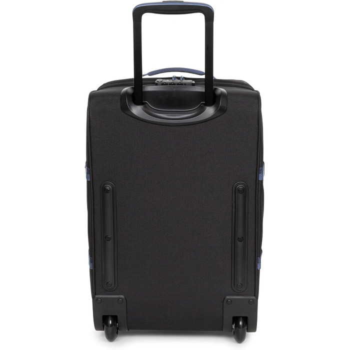 Валіза EASTPAK Tranverz S, розмір S, чорний з контрастними вставками, дорожня сумка на колесах, універсальний розмір