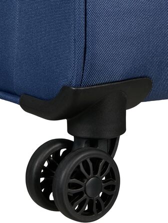 Валіза American Tourister Pulsonic Spinner L 81 см, розширювана, 113/122 л, синя (Combat Navy), для подорожей