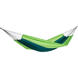 Гамак AMAZONAS Ultra-Light Silk Traveller Forest 220x140 см, до 150 кг, зелений, нейлон, легкий, компактний