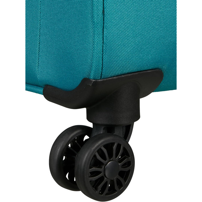 Валіза American Tourister Pulsonic Spinner L, розширювана, 81 см, 113/122 л, бірюзова (Stone Teal), мала 55 см, 43.5 л