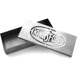 Коптильна коробка Kingsford з нержавіючої сталі для гриля, універсальна, міцна, аксесуар для барбекю, перетворює будь-який гриль на коптильню