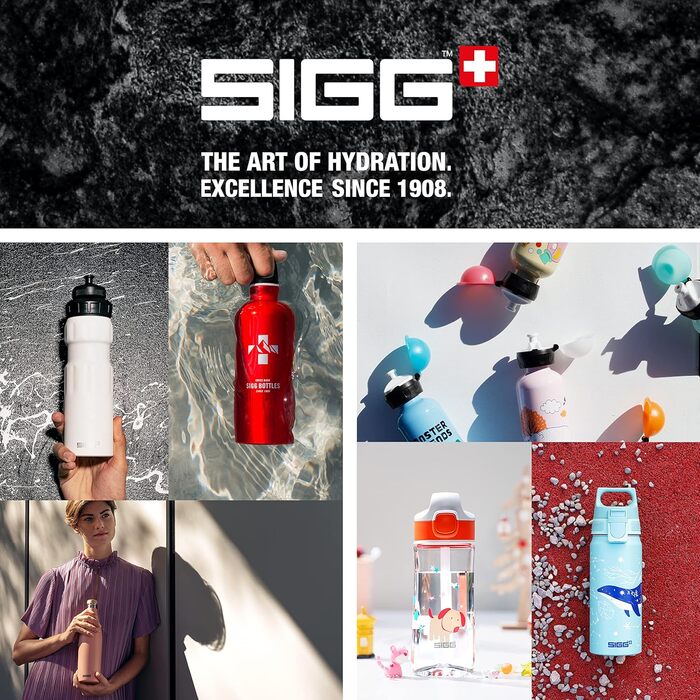 SIGG Алюмінієва пляшка для води WMB ONE, 0,75L/1L, зроблено у Швейцарії, сертифікат ClimatePartner, підходить для газованих напоїв, герметична, легка, BPA-free, для активного відпочинку