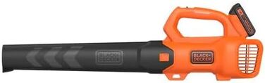 Акумуляторний повітродув Black+Decker BCBL200L 18В, 2.0Аг, 145 км/год, 577 м³/год, з лопаткою для листя, для терас, доріжок, саду, з акумулятором та зарядним
