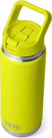 Термобутилка YETI Rambler C із соломинкою, вакуумна сталева, 769 мл, жовта